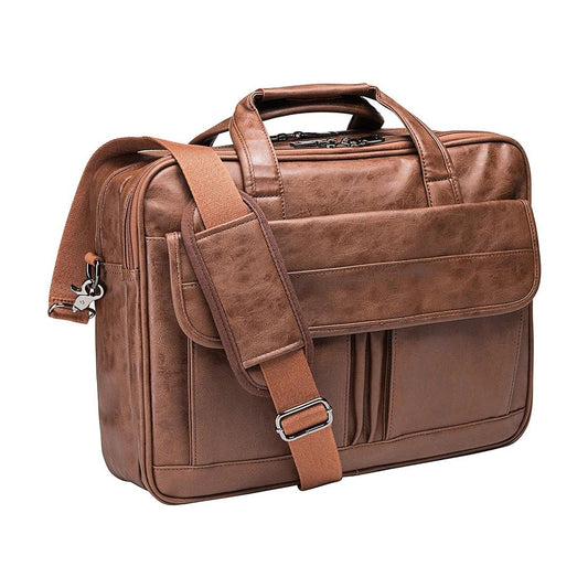 Leo | Sophisticated Leather Laptop Tote